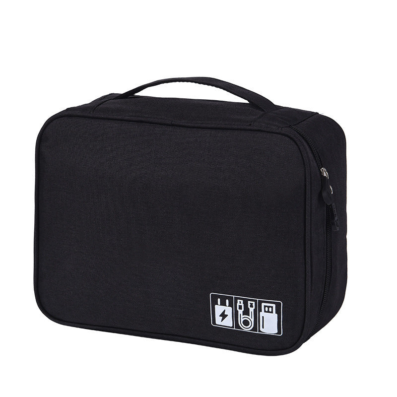 Electronic storage bag cationic polyester data cable storage bag Multi-function digital package Hanzuva