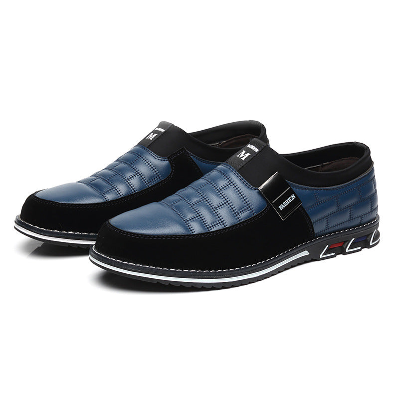 Sportswear casual lace up men's leather shoes