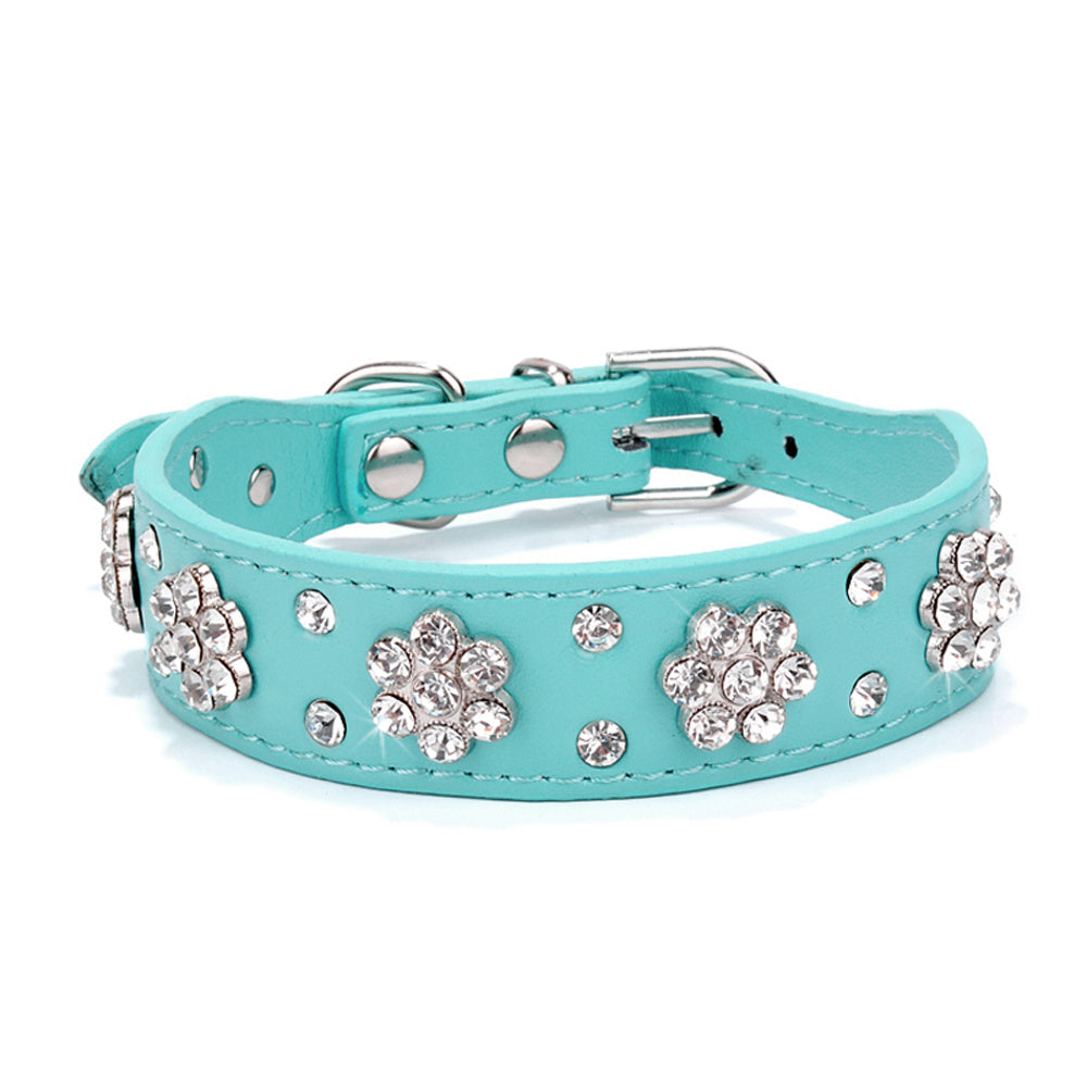 Shiny Hot Rhinestone Dog Cat Comfortable Korean Velvet Pet Leash