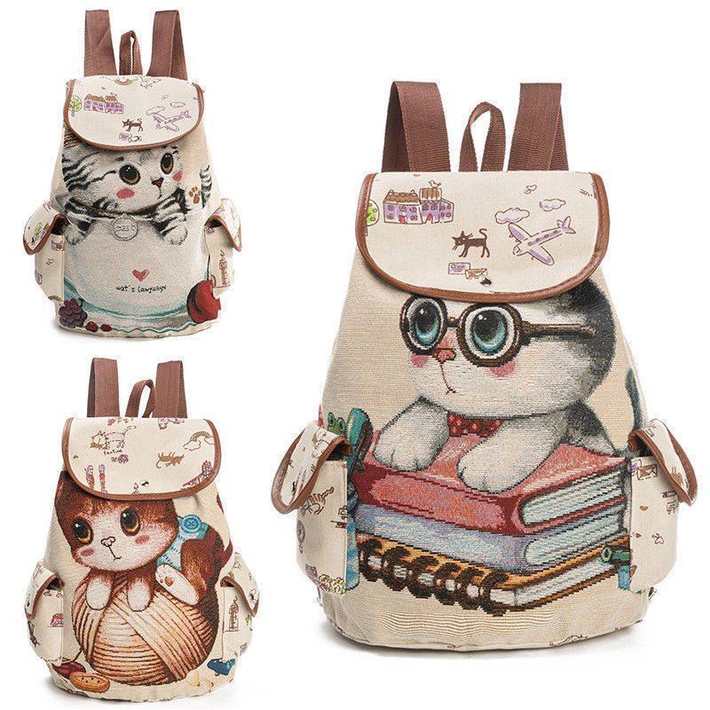 LOVELY CAT DRAWSTRING BACKPACK Hanzuva