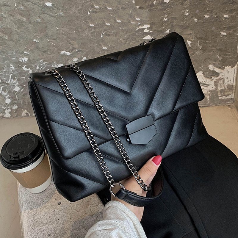 Embroidery Thread Small PU Leather Crossbody Bags for Women Trend Hand Bag Women's Branded Trending Shoulder Handbags Hanzuva
