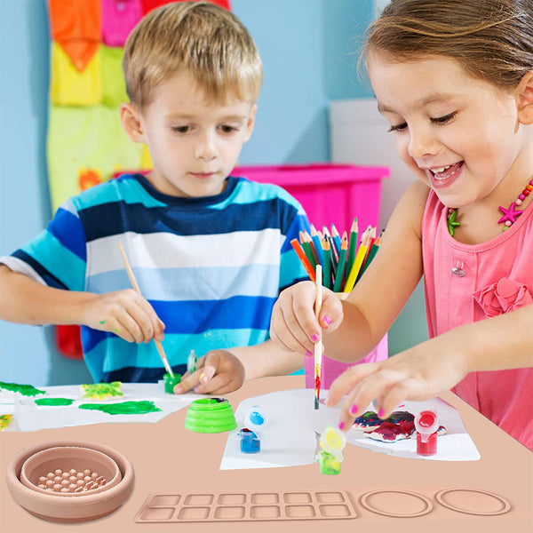 Silicone Painting Mat Kids Graffiti Painting Clay Mat Hanzuva