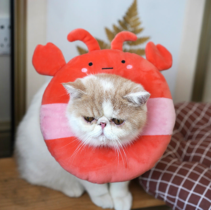 Elizabethan circle cat shame collar cat soft cloth