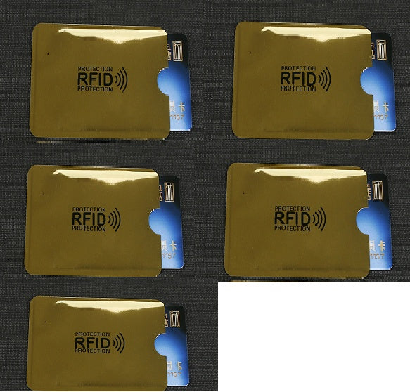 NFC card sets anti-magnetic anti-theft brush bank card sets security shielding signal anti-theft RFID flash payment tin foil card sets Hanzuva