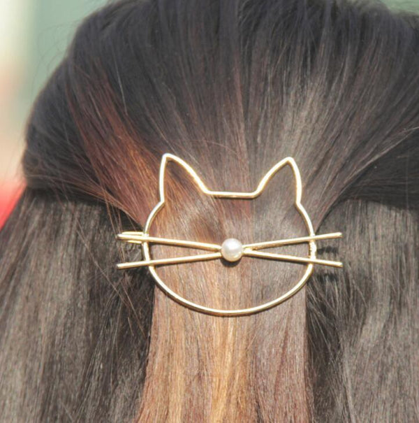 Cute Kitty Hair Clips Hanzuva