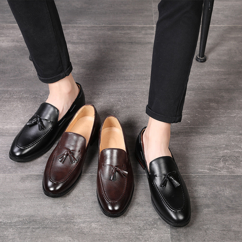 British breathable men's casual leather shoes