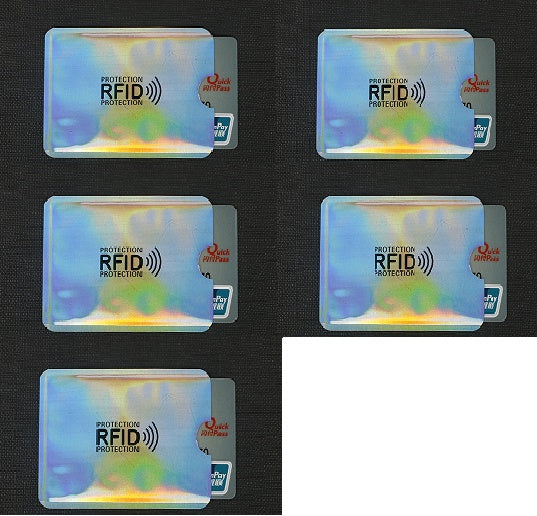 NFC card sets anti-magnetic anti-theft brush bank card sets security shielding signal anti-theft RFID flash payment tin foil card sets Hanzuva