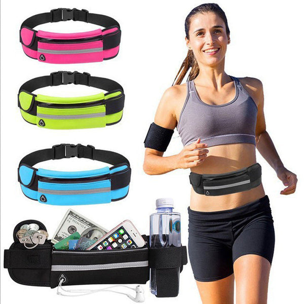 Fitness Waist Bag With Pocket Slim Running Jogging Belt Fanny Pack Bag For Hiking Cycling Workout Sports Gym Hanzuva