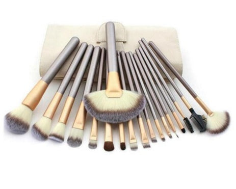 Persian Make-up Brush Suit Rice White Make Up Brush, Champagne Color Brush Handle Make-up Brush Without Hanzuva