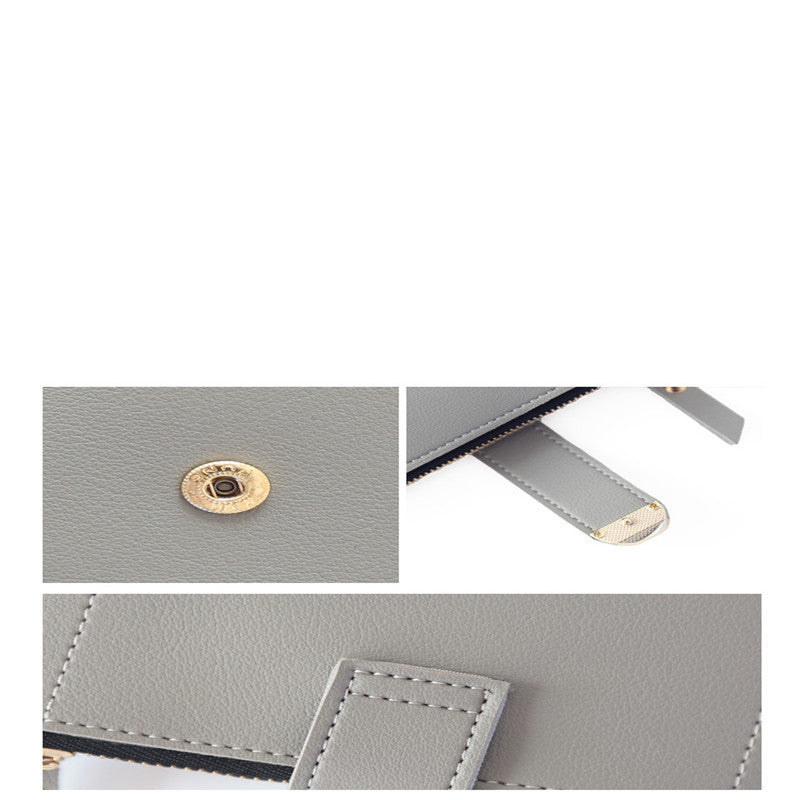 New Style Simple Wallet With Zipper Buckle Ring Hanzuva