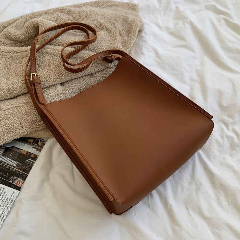 All-match Autumn And Winter Single Shoulder Bag Texture Net Red Tote Bag