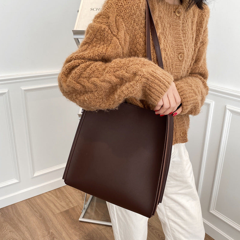 All-match Autumn And Winter Single Shoulder Bag Texture Net Red Tote Bag
