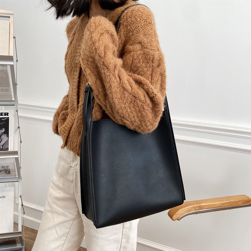 All-match Autumn And Winter Single Shoulder Bag Texture Net Red Tote Bag