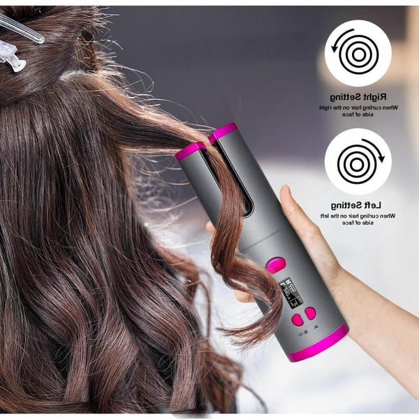 Cordless Automatic Hair Curler Iron Wireless Curling Iron Hanzuva