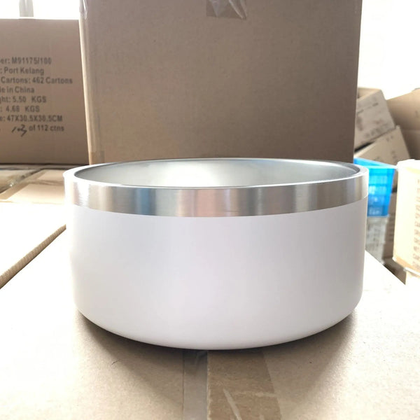 Stainless Steel Dog Bowl Upright Dog Bowl Hanzuva