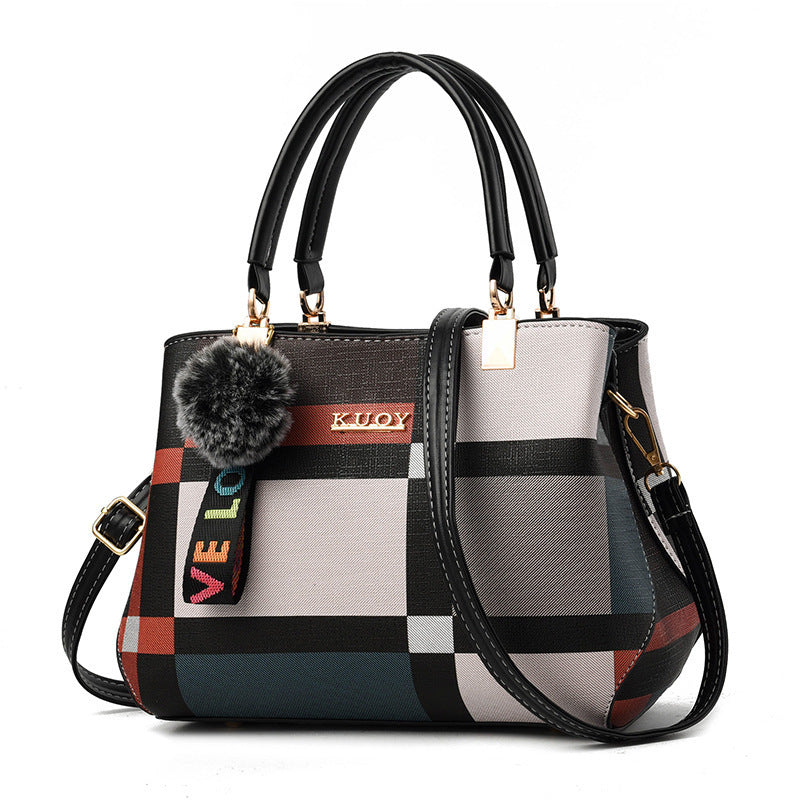 The New Trendy Ladies Middle-Aged Handbag All-Match Shoulder Bag Diagonal Mother Bag Hanzuva