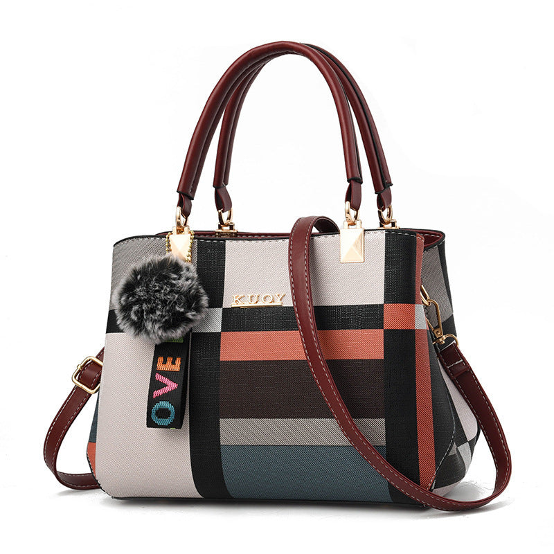 The New Trendy Ladies Middle-Aged Handbag All-Match Shoulder Bag Diagonal Mother Bag Hanzuva