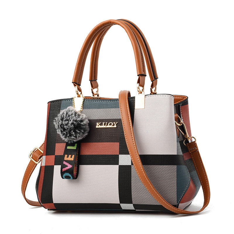 The New Trendy Ladies Middle-Aged Handbag All-Match Shoulder Bag Diagonal Mother Bag Hanzuva