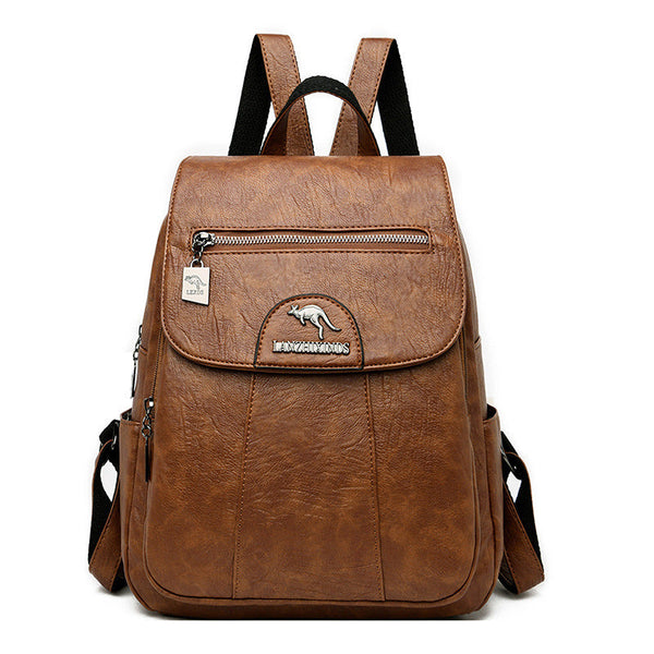 Travel Backpack School Girl Student Washed Sheepskin Backpack Hanzuva