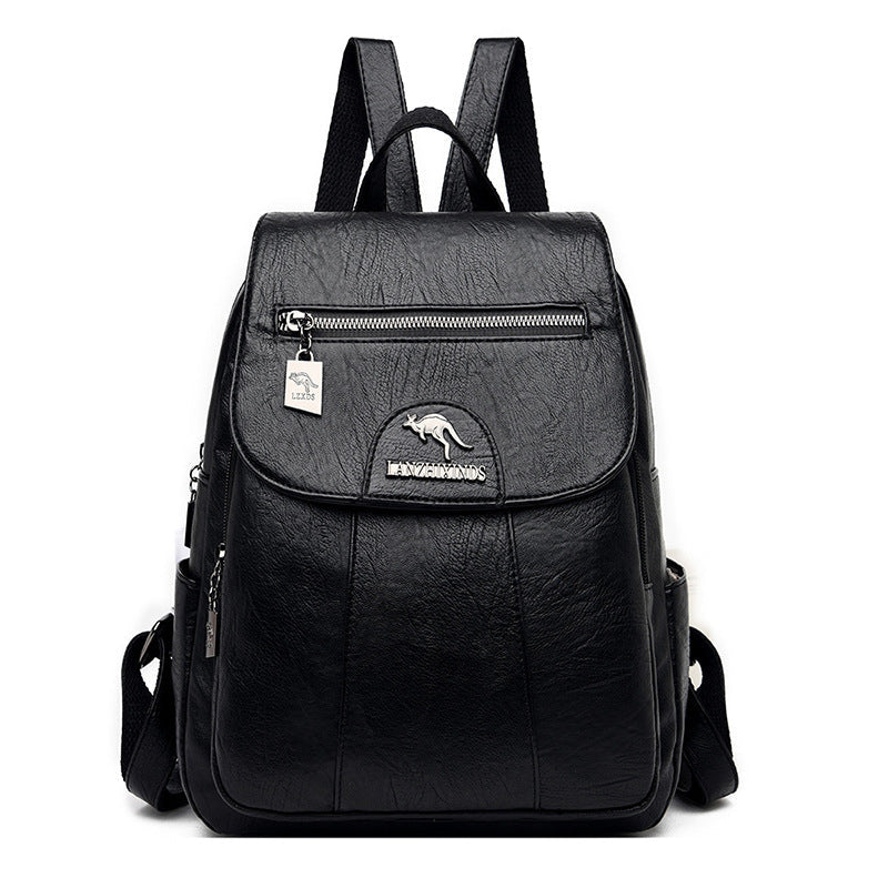 Travel Backpack School Girl Student Washed Sheepskin Backpack Hanzuva