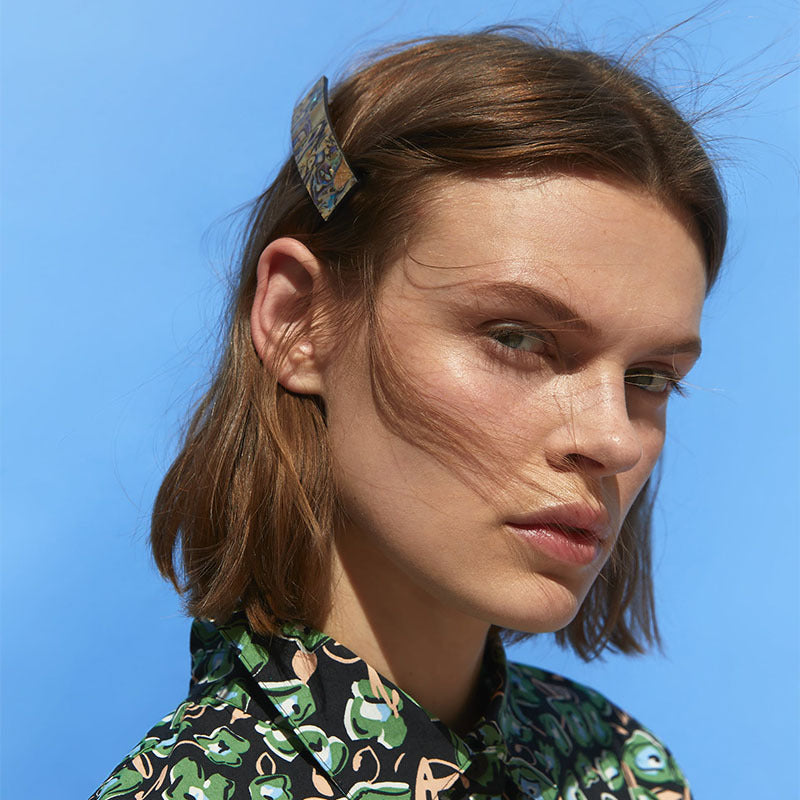 Colorful Texture Starry Sky Hairpin Set