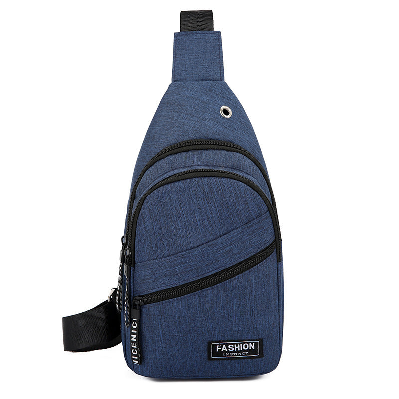 Pure Color Messenger Bag Dutdoor Sports Small Backpack