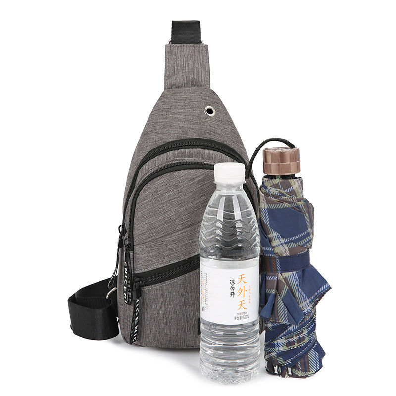 Pure Color Messenger Bag Dutdoor Sports Small Backpack
