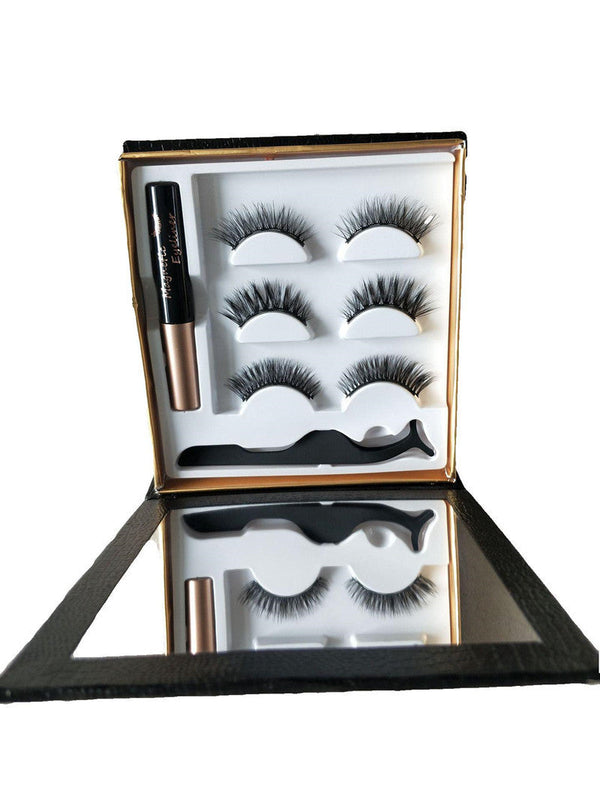 Magnetic Liquid Eyeliner and False Eyelashes Set Hanzuva