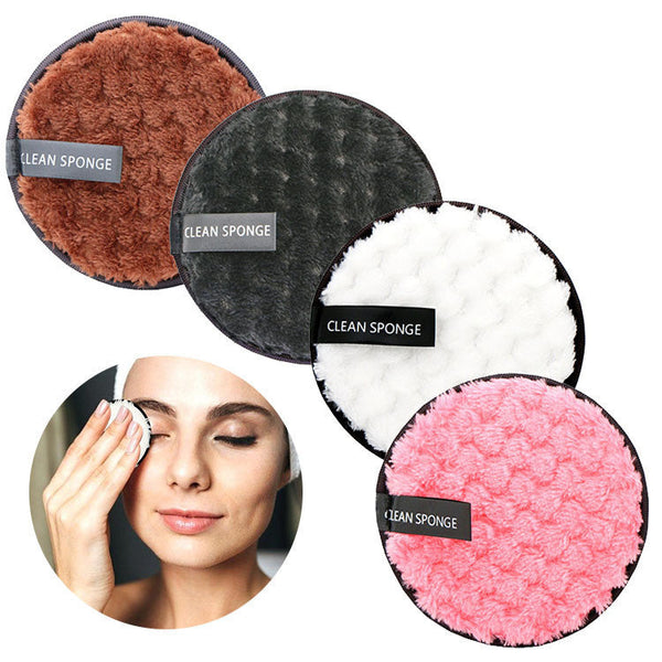 Pineapple Grid Cleansing Pad Round Water Cleansing Cotton Makeup Remover Puff Hanzuva