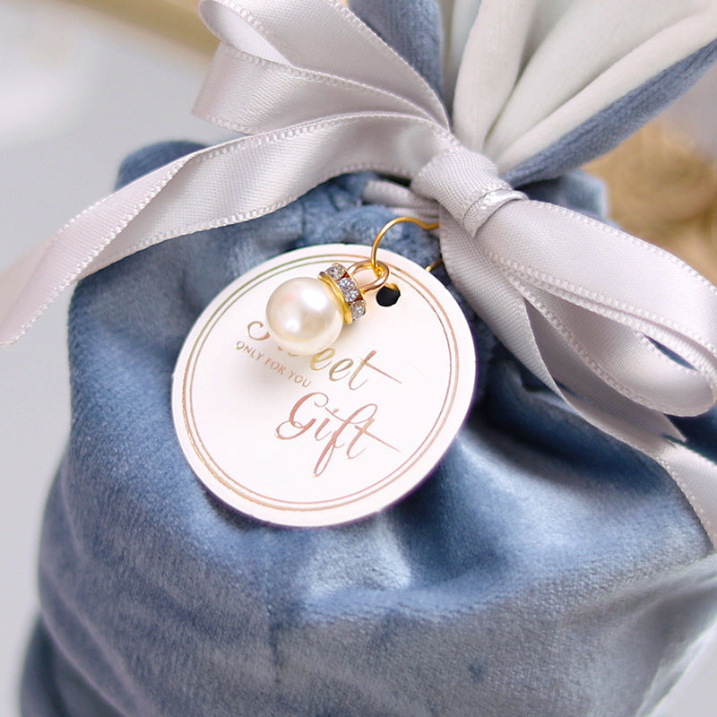 Sweet Candy Bag Rabbit Ear Velvet Bag Hand Bag Cloth Bag Hanzuva