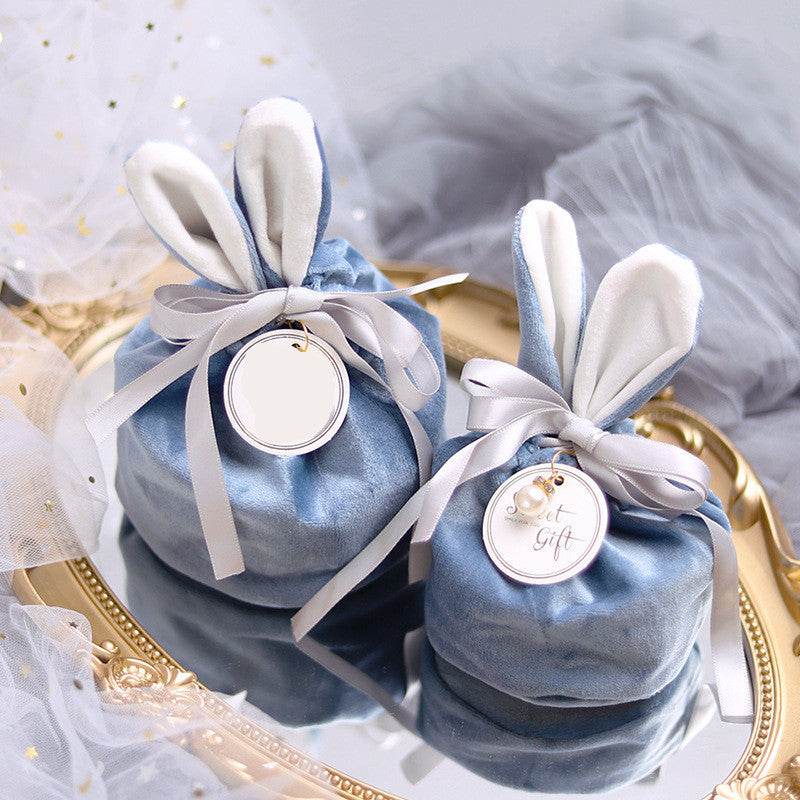 Sweet Candy Bag Rabbit Ear Velvet Bag Hand Bag Cloth Bag Hanzuva