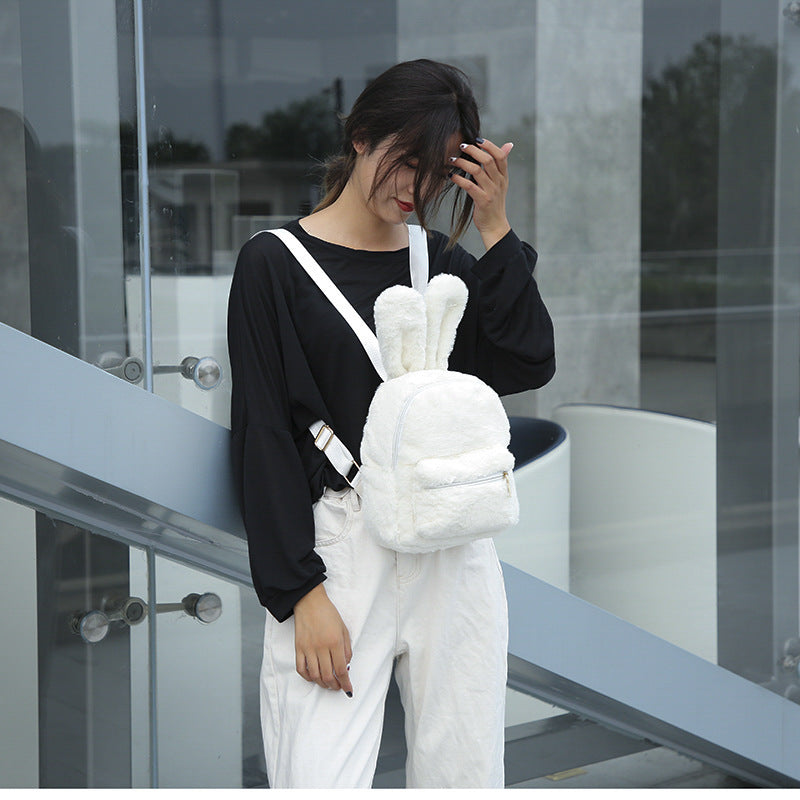 Trendy Plush Bag Casual All-Match Backpack Hanzuva