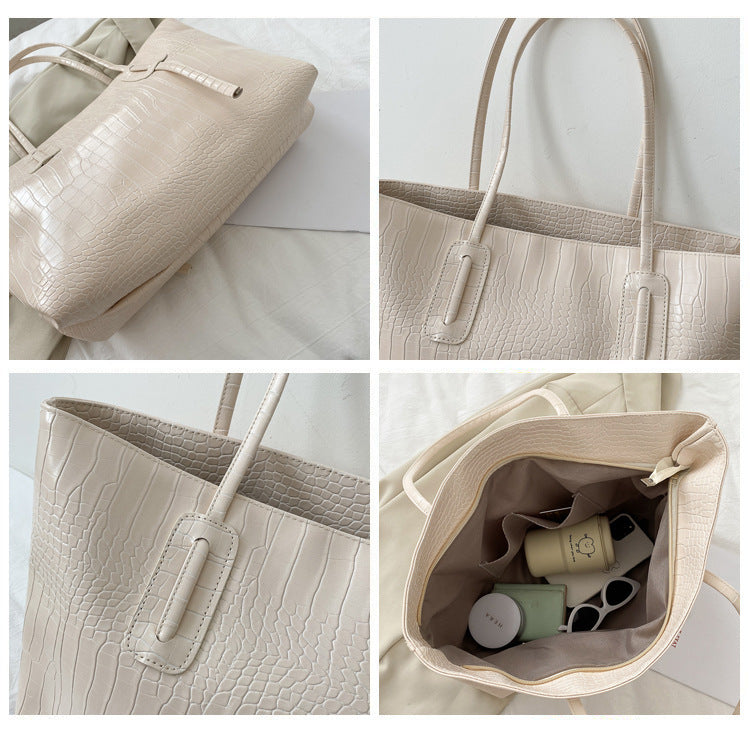 Fashion Simple Large-capacity One-shoulder Tote Bag Hanzuva
