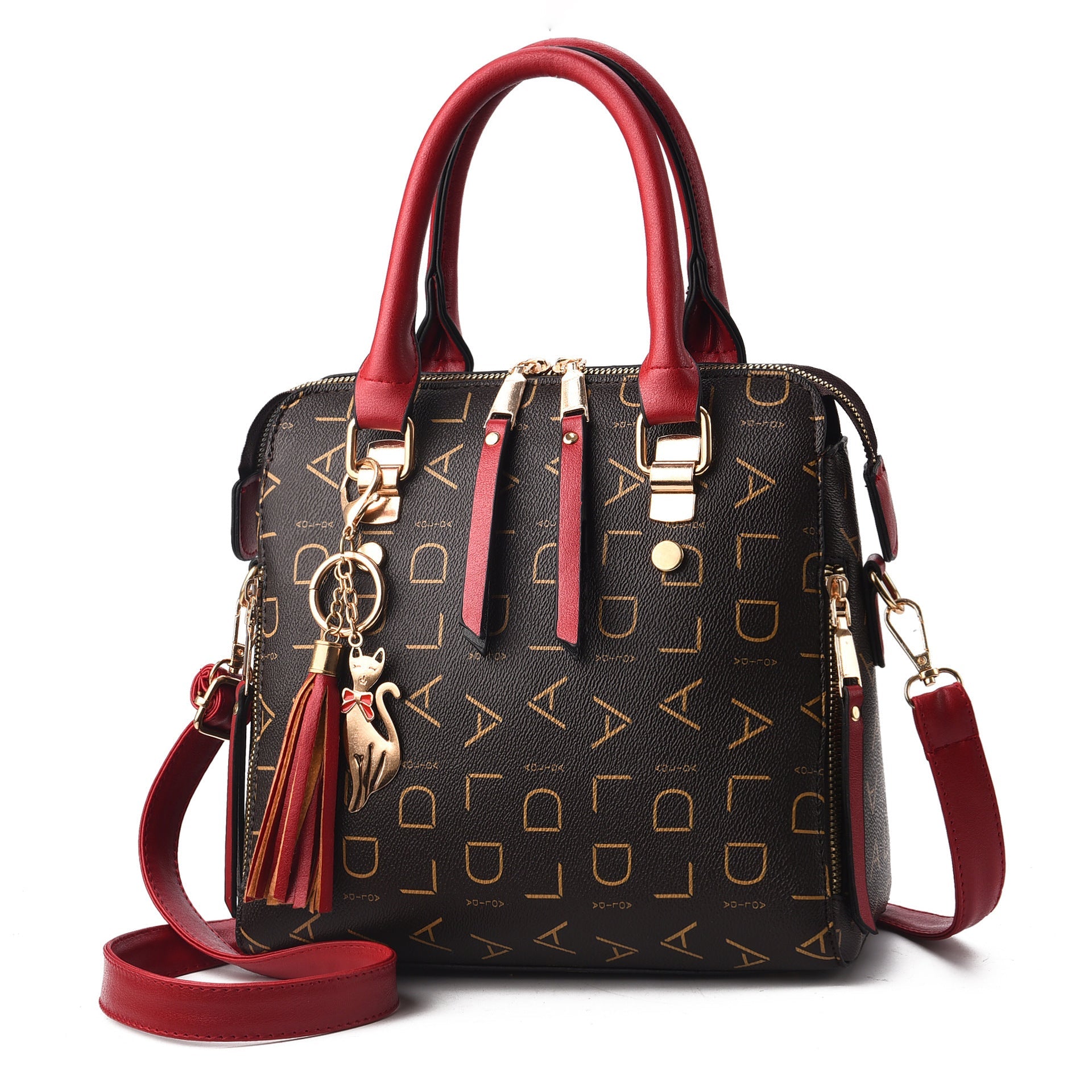 Women's Bag New Women's Bag Leisure Shoulder Bag Large Capacity PU Leather Handbag Cross Bag Hanzuva