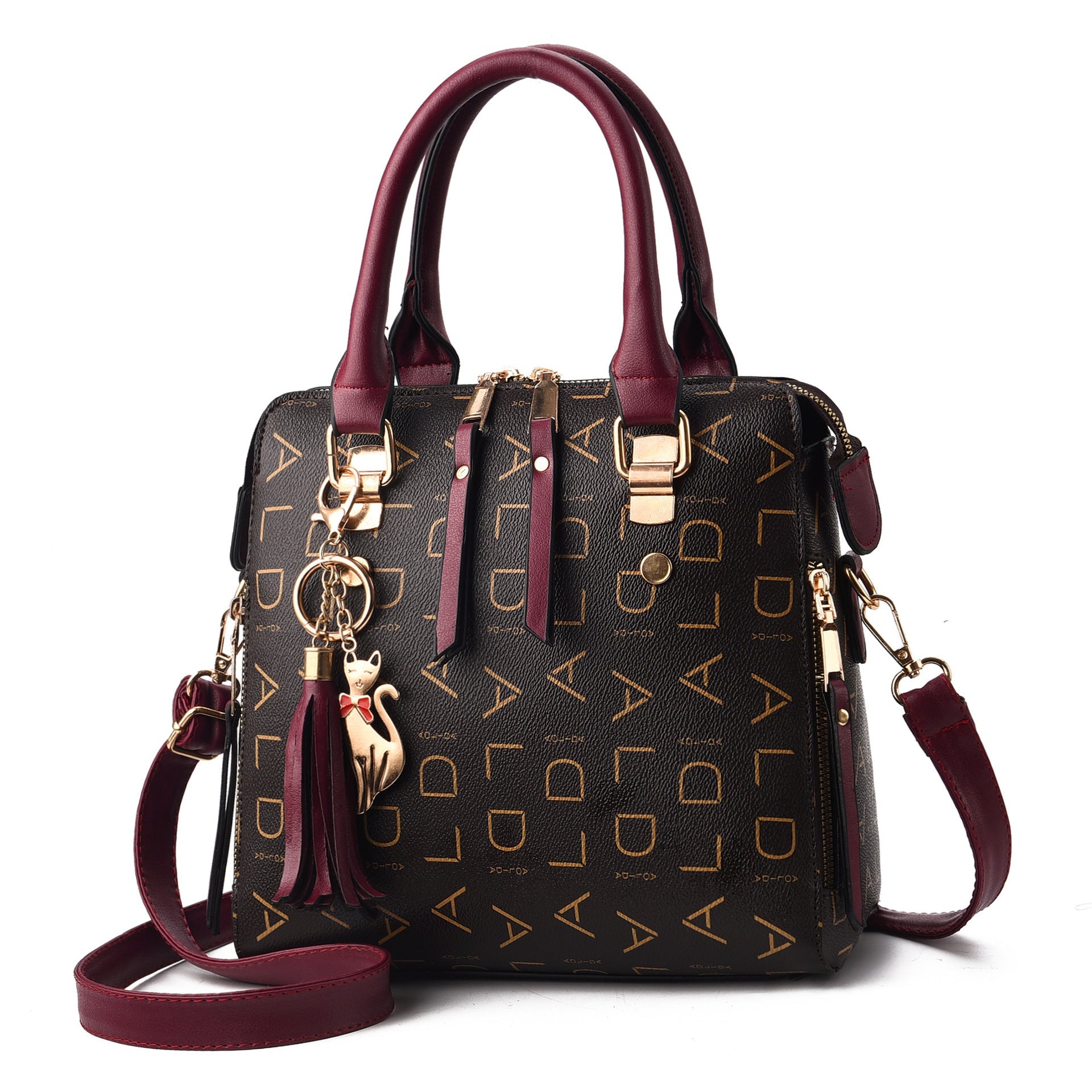 Women's Bag New Women's Bag Leisure Shoulder Bag Large Capacity PU Leather Handbag Cross Bag Hanzuva