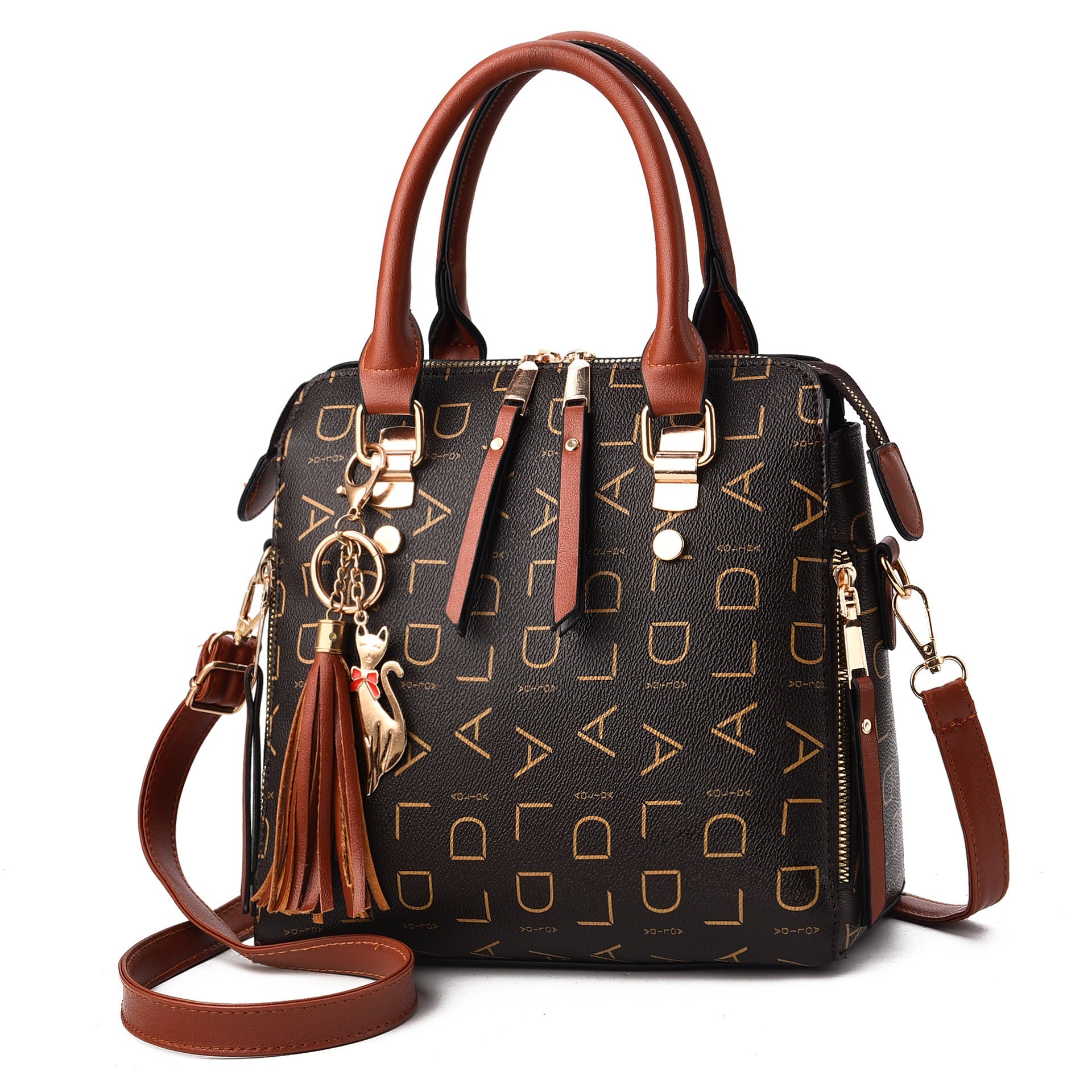 Women's Bag New Women's Bag Leisure Shoulder Bag Large Capacity PU Leather Handbag Cross Bag Hanzuva
