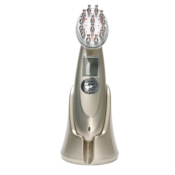 Electric Massage Comb Infrared Laser RF Radio Frequency Micro Current Multi-Point Vibration Imported Nursing Comb Cross-Border Hanzuva