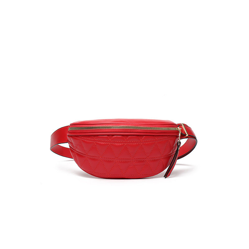 Lingge Embroidery Thread Ladies Diagonal Bag waist Bag Hanzuva