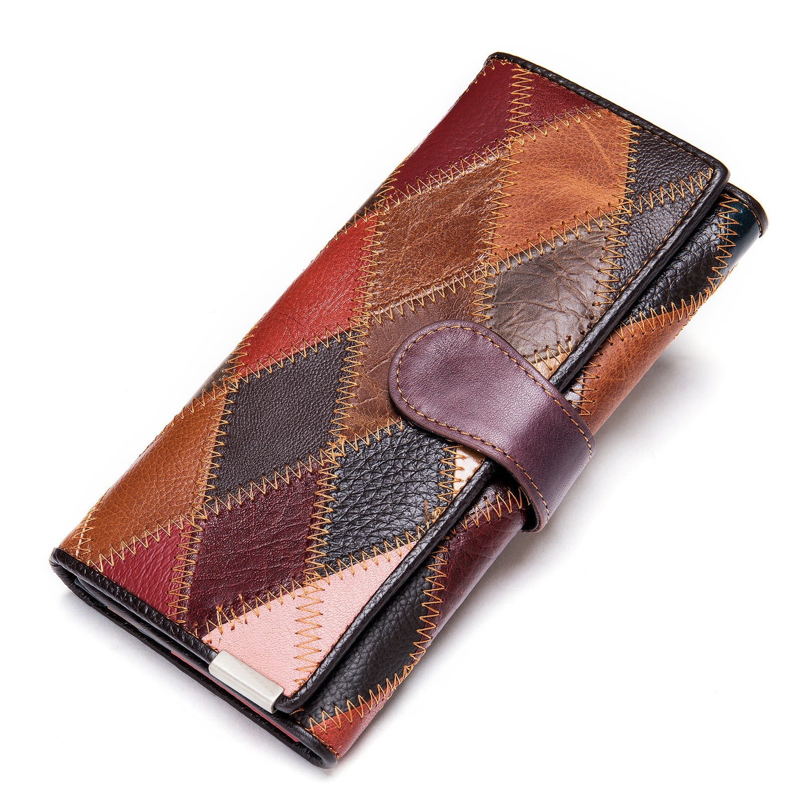 Leather Wallet Women's Large-Capacity Long Wallet Hanzuva