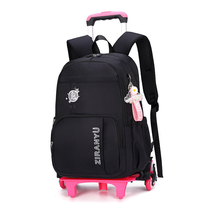 Removable Children School Bags for Baby School Backpack with Wheel Trolley Backpack Kids Luggage Bag Travel Backpack Hanzuva