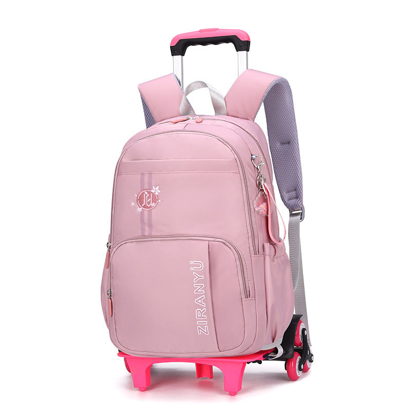 Removable Children School Bags for Baby School Backpack with Wheel Trolley Backpack Kids Luggage Bag Travel Backpack Hanzuva