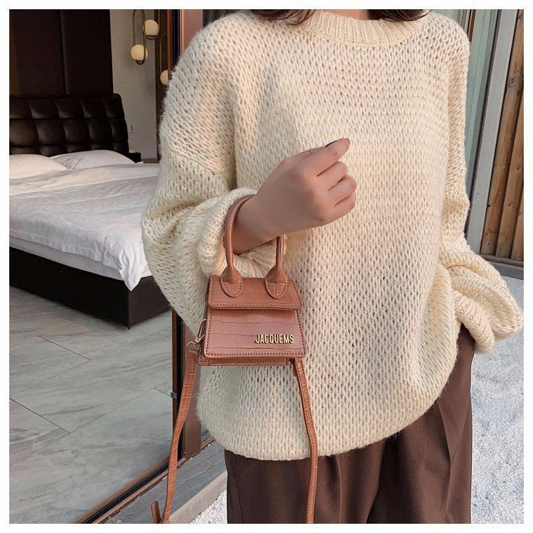 Vintage Handbag French Niche Bag Single Shoulder Messenger Small Square Bag Hanzuva