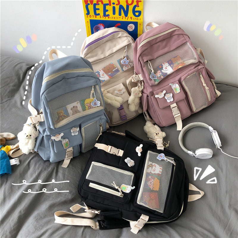 Harajuku Girls College Style Fashion Backpack Hanzuva