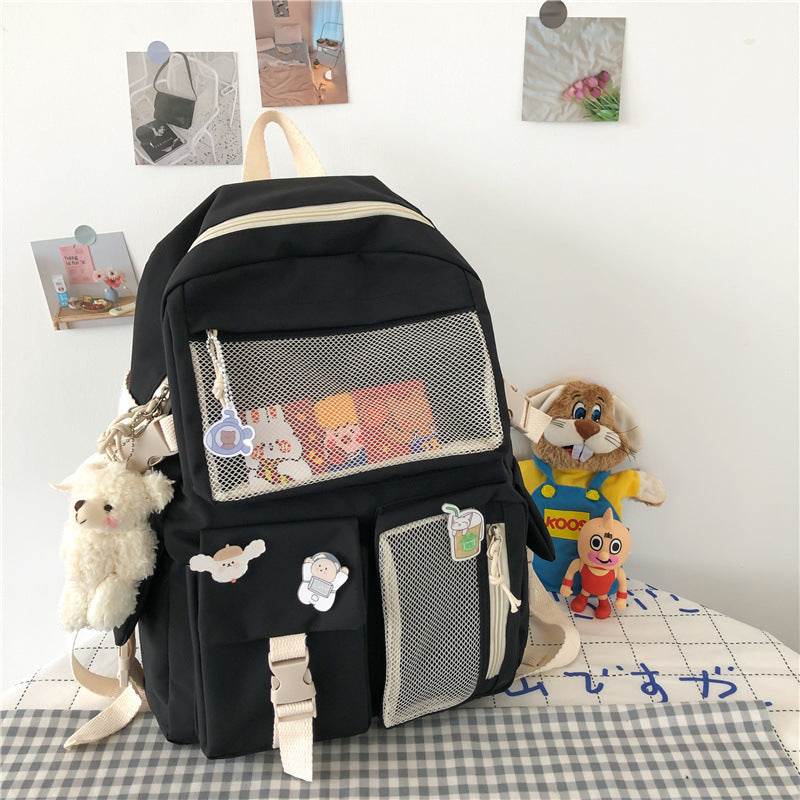 Harajuku Girls College Style Fashion Backpack Hanzuva