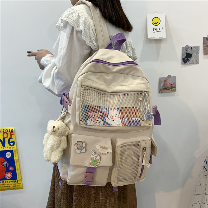 Harajuku Girls College Style Fashion Backpack Hanzuva