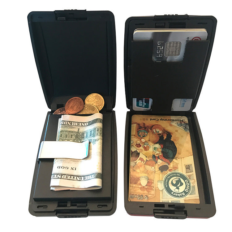 Men's RFID Aluminum Alloy Wallet Multi-Function Card Holder