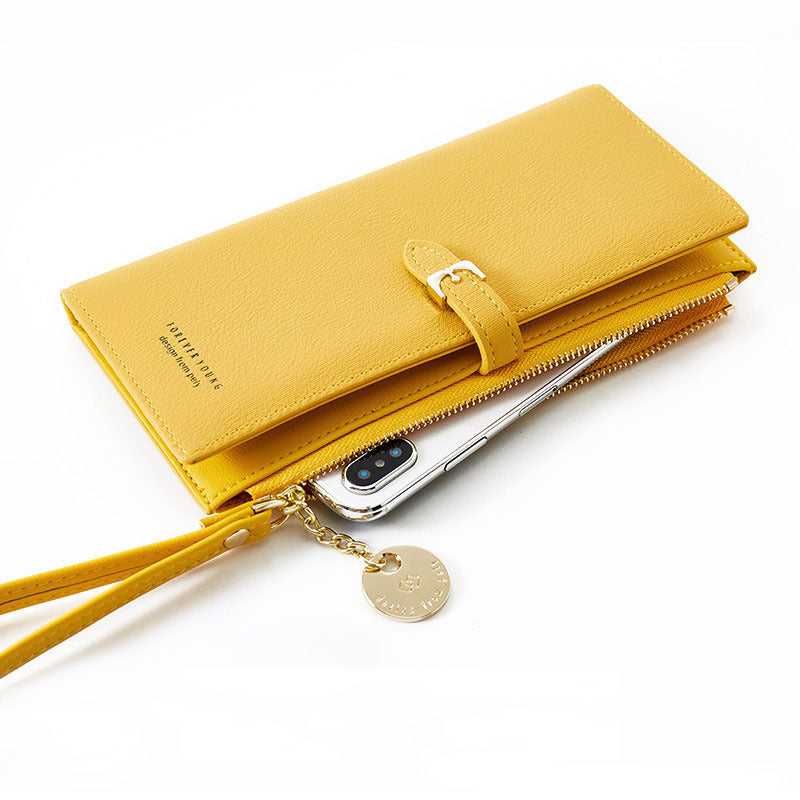 Niche Design Wallet Ladies Small And Thin Long Clutch Handbag Simple Ins Korean Hanzuva