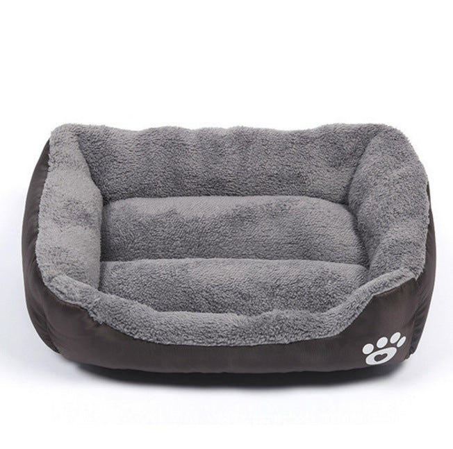 Dog Kennel Four Seasons Universal Footprint Cotton Wool Pet Kennel Candy Color Square Kennel Mats Universal Cross-Border Supply For Large, Medium And Small Dogs