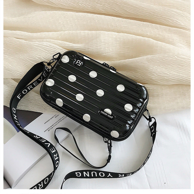 Suitcase Hard Shell Small Square Bag Women's Shoulder Bag Hanzuva