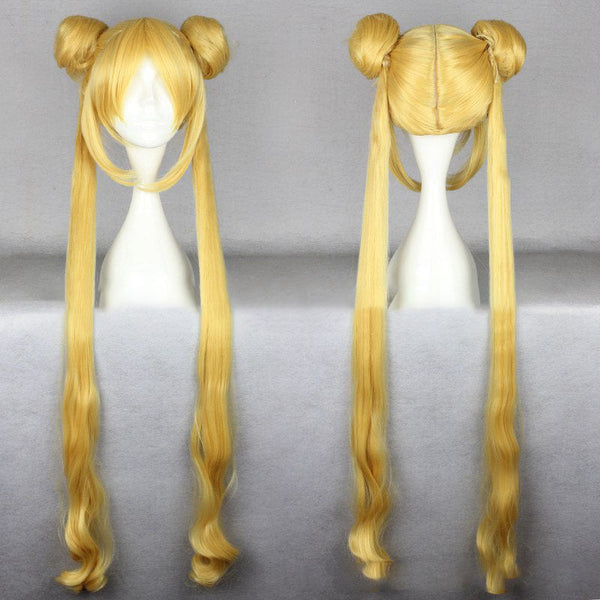 Cross-Border Exclusive Supply Sailor Moon Moon Hare Shui Bingyue Anime Cos Wig Foreign Trade Hot Selling Style Hanzuva
